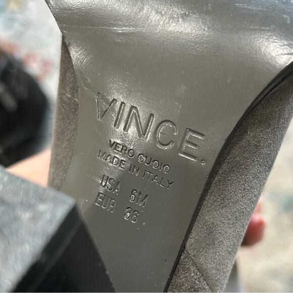Vince ervying grey suede ankel boots womens size 6 - Picture 9 of 10